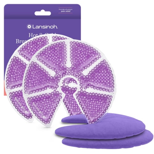 Amazon.com : Lansinoh Breast Therapy Packs with Soft Covers, Hot and Cold Breast Pads, Postpartum Relief, Breastfeeding Essentials for Moms, 2 Pack : Baby