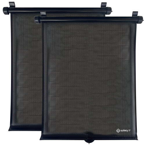 Safety 1st Retractable Roller Shade Sun Protection for Car Windows, 2-Pack