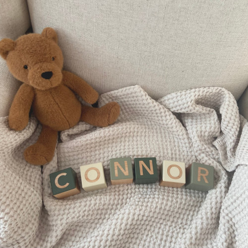 Personalized baby wood blocks, Baby name blocks, Baby block, Letter blocks, Alphabet blocks, Baby shower gift, Nursery decor - Liv and Bear