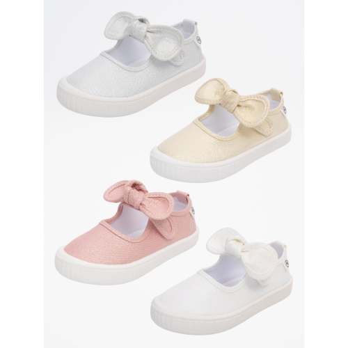 Girls' Sparkly Bow Mary Jane Sneaker