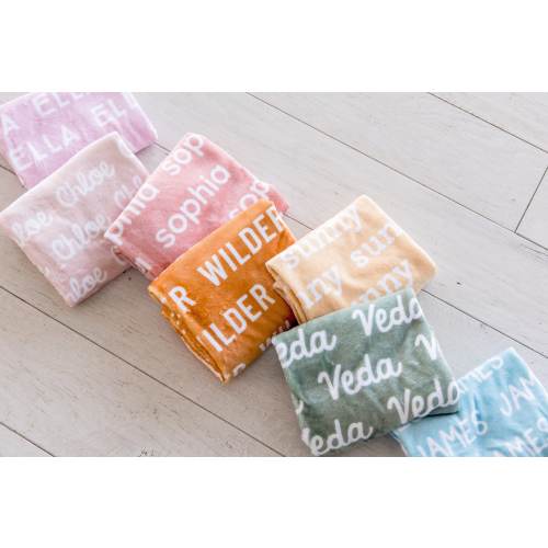 Plush Minky Name Blanket
