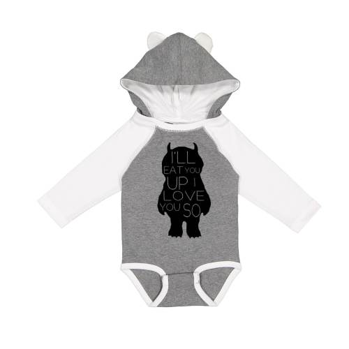 Where The Wild Things Are "Love You So" Long Sleeve Baby With Ears Baby Clothes