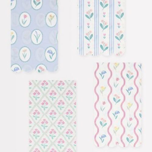 Meri Meri Bloomsbury Floral Pattern Guest Towels (pack Of 16)