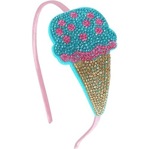 Bowbear Girls Womens Crystal Party Headband, Ice Cream