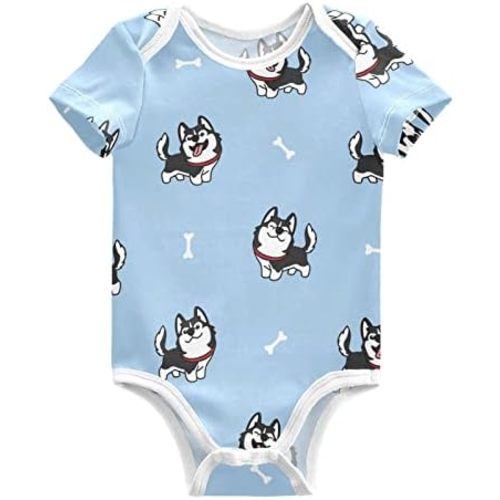 vvfelixl Baby Bodysuits Short Sleeve Cotton Baby Clothes For Boys Funny Baby Suits For Girls 0-24 Months