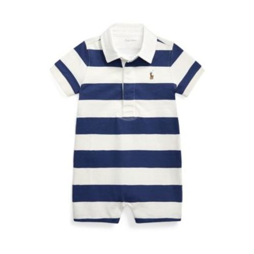 Baby Boys Striped Cotton Rugby Shortall