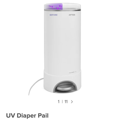 UV Sterilizing Diaper Pail | Baby Diapering & Nursery Essentials | Munchkin