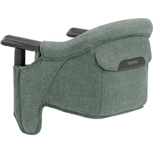 Inglesina Fast Table Chair - Award-Winning Baby High Chair for Eating & Dining -Compact, Portable & Foldable -Leaves No Scratches -for Babies 6-36 Months & 1-3 Year Old Toddler -(Pine Green Mélange)