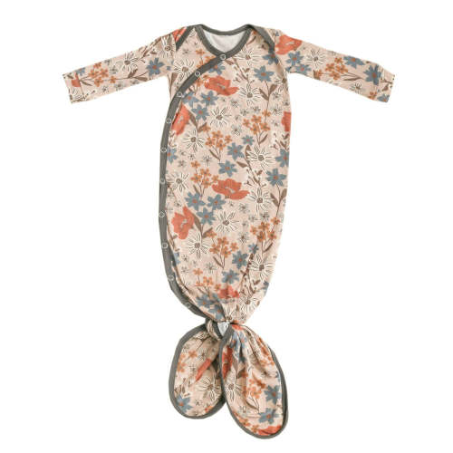 Newborn Knotted Gown - Eden – Copper Pearl