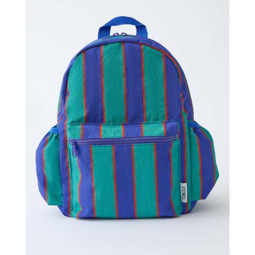 Cool Kid Backpack | Navy & Green Stripe - Storq by Kindred Bravely