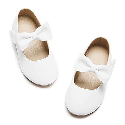 Felix & Flora Toddler Little Girls Dress Shoes - Flower Girls Mary Jane Flats Ballet Shoes Party Wedding