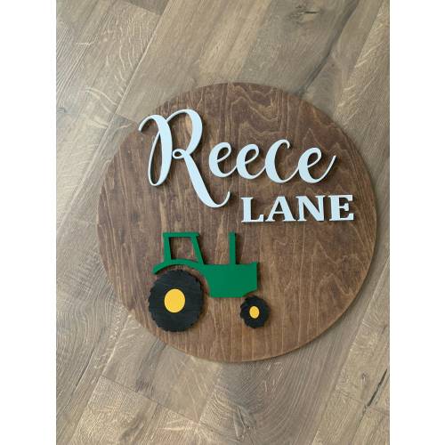 Custom Tractor Nursery Name Sign wooden name Farm Themed Nursery| Toddler Sign | Nursery Decor | Boys Name Sign western| baby shower gift