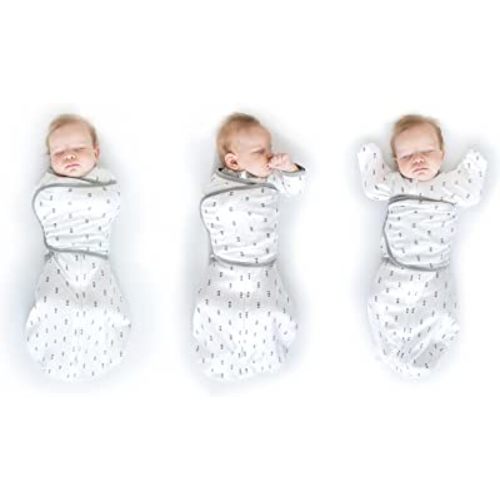 SwaddleDesigns Omni Swaddle Sack for Newborn, Transitional Swaddle Sack with Wrap & Arms Up Sleeves & Mitten Cuffs, Easy Transition Swaddle Sleep Sack, Tiny Arrows, Small, 0-3 Months
