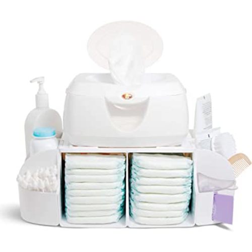Munchkin® Diaper Change Organizer, Green/white