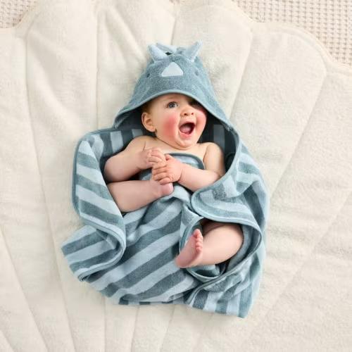 Adairs Kids - Nursery Dino Hooded Towel | Adairs