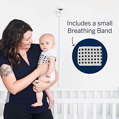 Nanit Pro Smart Baby Monitor & Wall Mount – 1080p Secure Wi-Fi Video Camera, Sensor-Free Sleep & Breathing Motion Tracker, 2-Way Audio, Sound & Motion Alerts, Night Vision, and Breathing Band - White - Pro Camera & Wall Mount