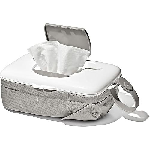 OXO Tot On-The-Go Wipes Dispenser with Diaper Pouch, Gray