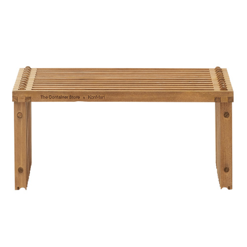 The Container Store Shoji Slatted Wood Shoe Shelf | The Container Store