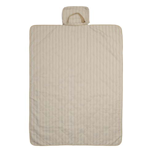 Mainstays Outdoor Beach Blanket (Sandproof, Water-Resistant), Beige Stripe - 59"x79"