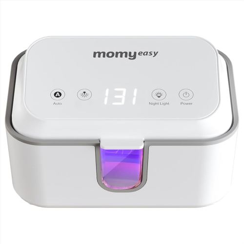 MOMYEASY Baby Wipe Warmer, Surround Even Heating Baby Wet Wipes Dispenser, Diaper Wipe Warmer with Temperature Display and Night Light