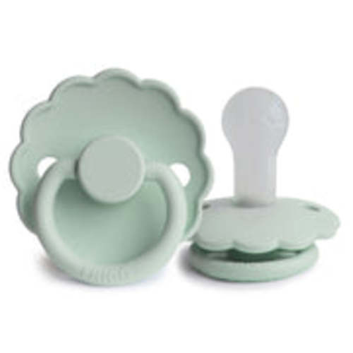 FRIGG Daisy Silicone Pacifier 2-Pack | Limited Edition – Mushie - 6/18 Months - Seafoam