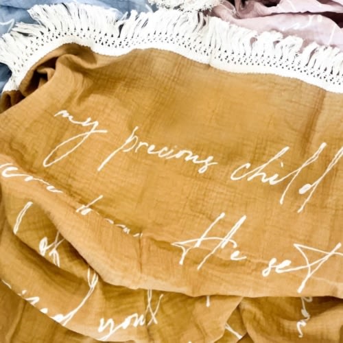 My Precious Child Prayer, Tassel Swaddle Blanket