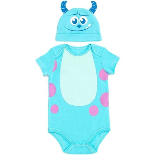 Disney Cosplay Baby Bodysuit and Hat Set Newborn to Infant Sizes (Newborn - 24 Months)