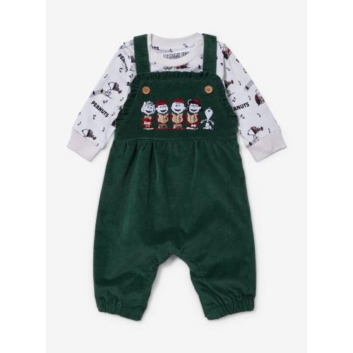 Peanuts Holiday Carolers Infant Shirt and Overall Set - BoxLunch Exclusive
