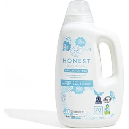 Honest, Baby Laundry Detergent Fragrance Free, 70 Fl Oz