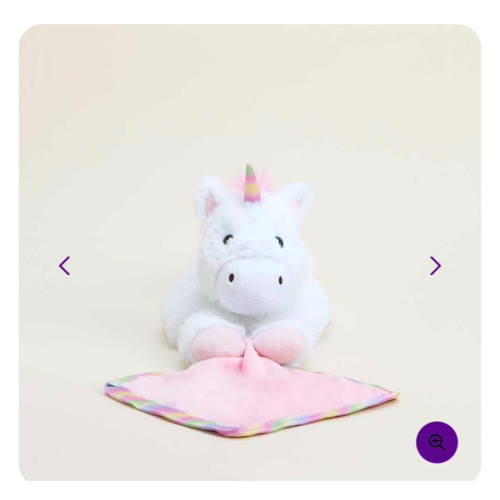 Unicorn Security Blankie Warmies | Baby Blanket | Security Blanket for Infants