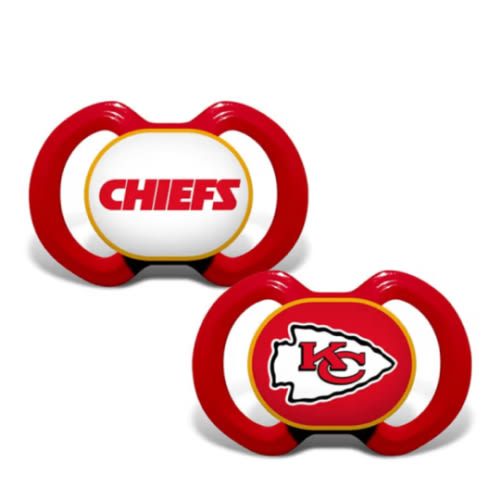 Kansas City Chiefs Red 2 pack Baby Pacifier - 19010221