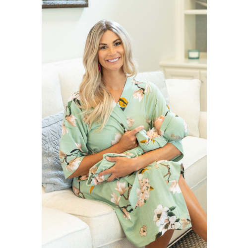 Gia Robe & Baby Receiving Gown Set