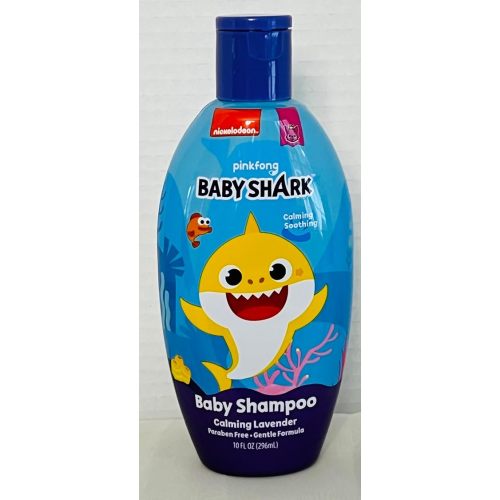 Cartoon Character baby shark, Gentle Baby Shampoo, Fragrance Lavender, Paraben Free, 10 fl oz