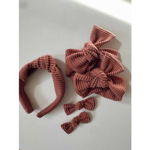 mauve rib baby headwrap, baby headband, baby bow, tie-on headwrap, womens headband, knot headband, one size knot headband