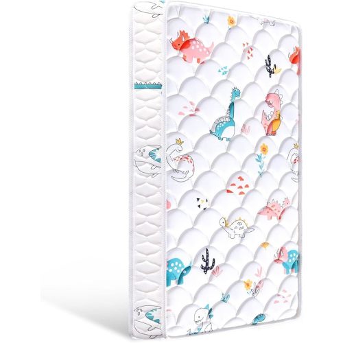 Premium Dual-Sided Crib & Toddler Mattress, Hypoallergenic, 5" Firm Soft Crib Mattress, Non-Toxic Toddler Bed Mattress Fits Standard Cribs & Toddler Beds