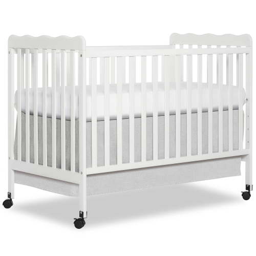 Dream On Me Carson Classic 3-in-1 Convertible Solid Wood Crib with Wheels, Baby Bed, Choose Your Finish