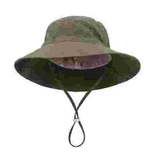 WUANDIXFA Summer Hat Baby Kids Summer Sun Hat Wide Brim UV Protection for Girls Beach Bucket Cap Green,S