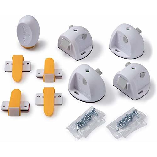 Safety 1st Adhesive Magnetic Lock System, 4 Locks And 1 Key, Multicolor