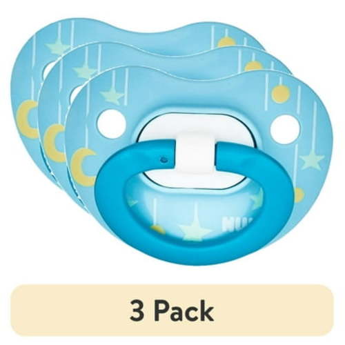 (3 pack) NUK Orthodontic Infant Toddler Pacifiers, 6-18 Months, Neutral, Unisex, 3 Pack