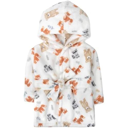 Baby Essentials Baby and Infant Bath Robe with Hood and Baby Beach Cover Up for Boys and Girls 0-12 Months