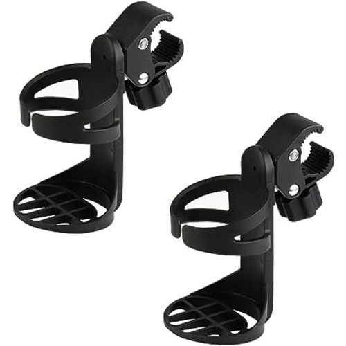 Accmor Stroller Cup Holder, Universal Cup Holder for Uppababy Nuna Doona Strollers, 360° Rotatable Large Caliber Drinks Holder for Stroller, Bike, Wheelchair, Walker, Scooter