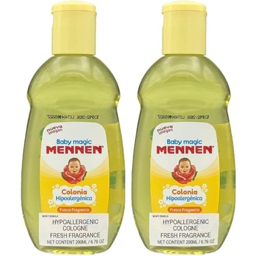 Baby Magic 2 Mennen Cologne 6.76 Fl Oz (2 Colonias Mennen Para Bebe 200 Ml)