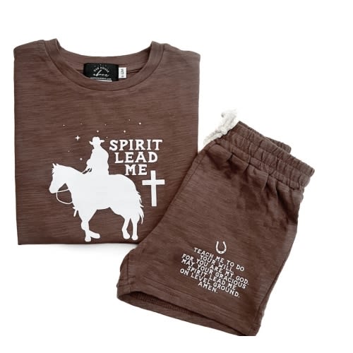 Spirit Lead Me Cowboy Shorts & Tee Set – OUR HOUSE ABOVE