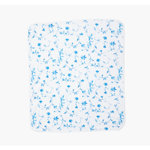 The Baby Blanket - Blue Botanical