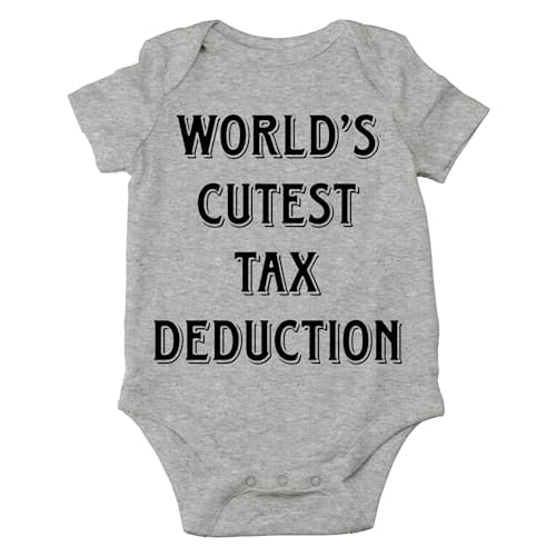 AW Fashions World's Cutest Tax Deduction Baby Bodysuit Adorable Newborn Infant Girl Romper Boy Clothes