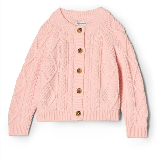 Amazon Essentials x Sofia Grainge Unisex Toddlers and Babies' Fisherman Cardigan Sweater