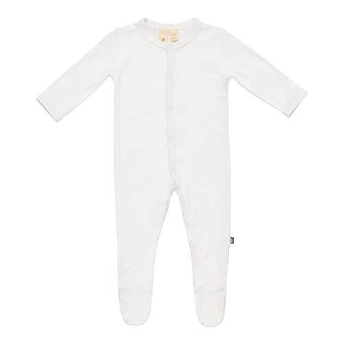 KYTE BABY Soft Bamboo Rayon Footies, Snap Closure, 3-6 Months, Cloud
