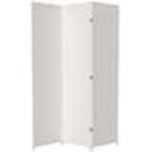 Oriental Furniture 7 ft. White 3-Panel Room Divider SS7FIBER-WHT-3P