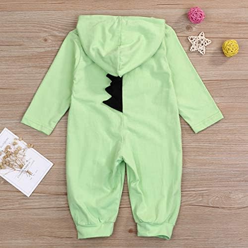 Noubeau Interesting Infant Baby Kids Cartoon Dinosaur Hooded Romper Jumpsuit Layette Sets Clothes