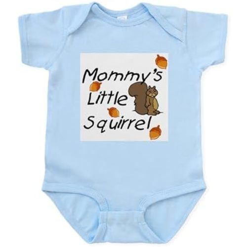 CafePress Mommy's Little Squirrel Infant Creeper Cute Infant Bodysuit Baby Romper